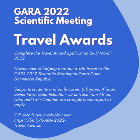 BECAS DE VIAJE Global African Swine Fever Research Alliance (GARA)